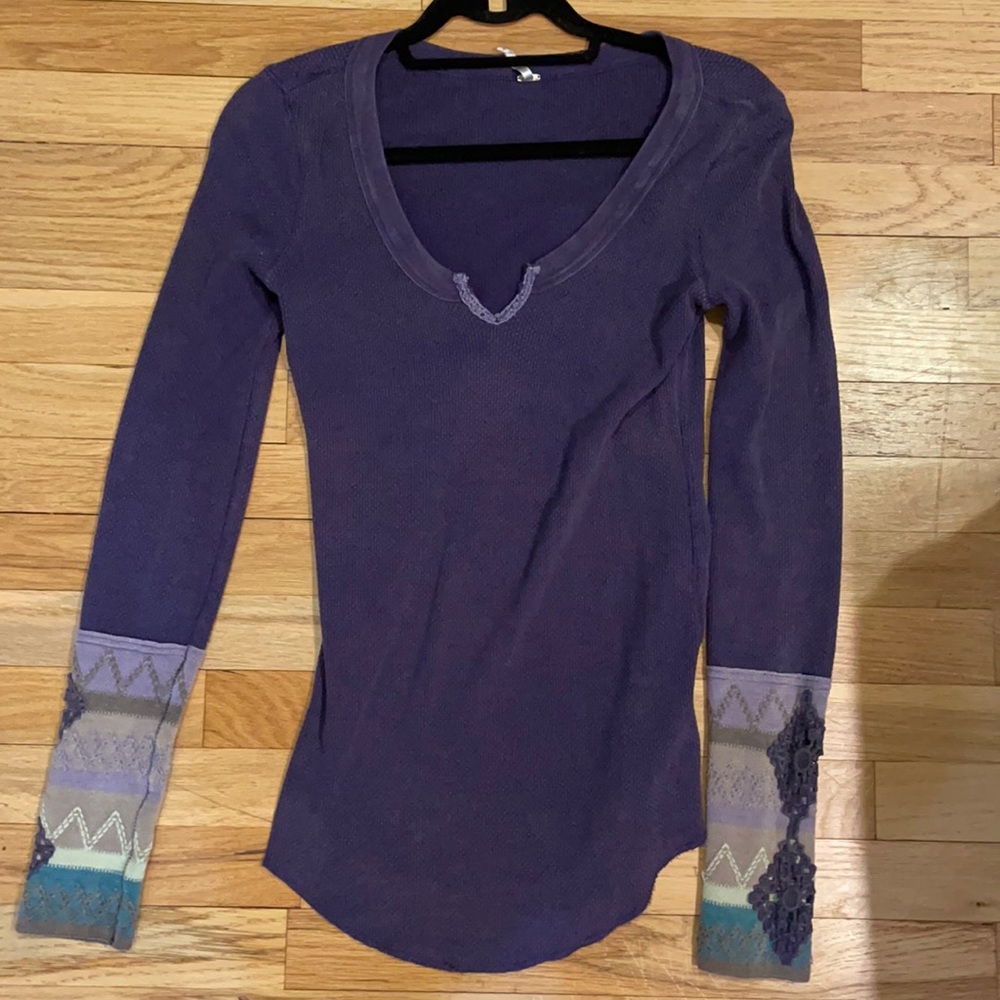 FREE PEOPLE purple thermal